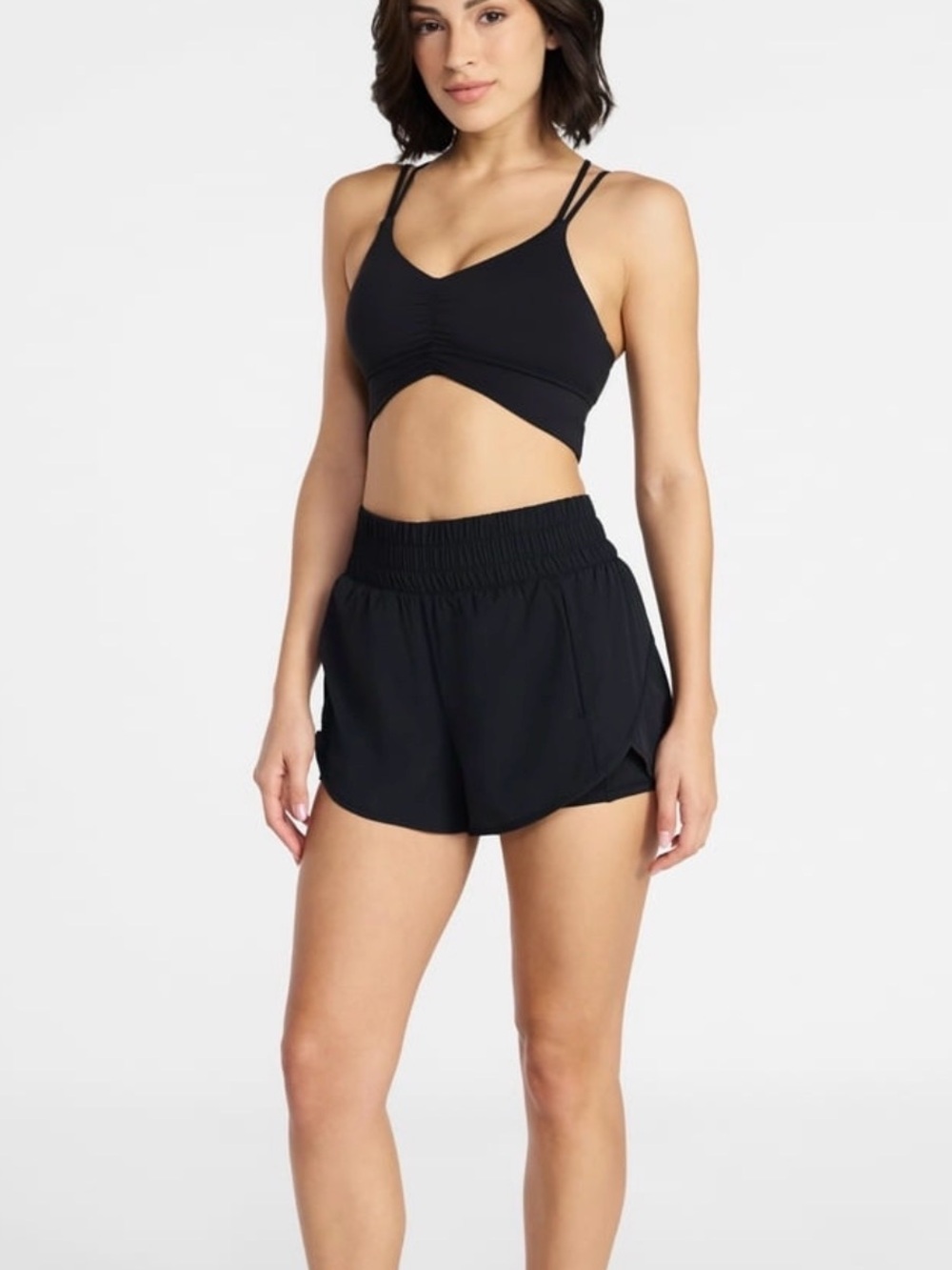 Avia Black Athletic Running Shorts